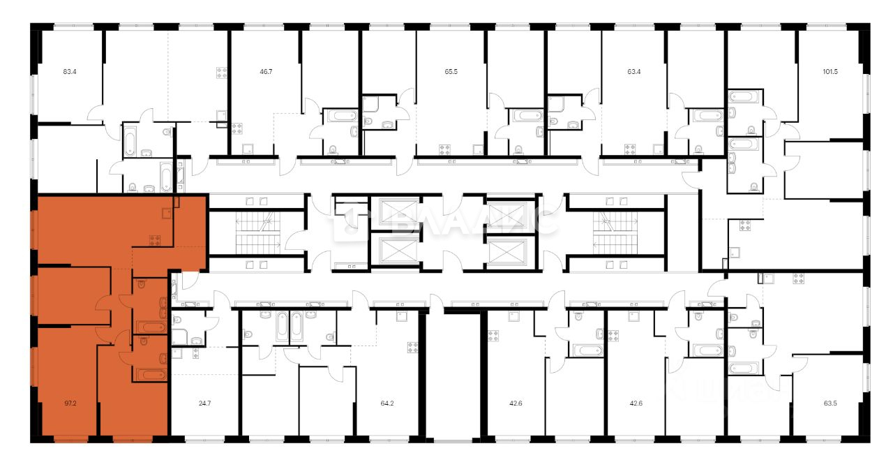 3-комнатная квартира, Москва, жилой комплекс Барклая 6, д.к5 #934466