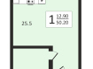 1-комнатная квартира, Войсковая улица, 4к12. Фото 11