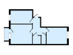 2-комнатная квартира, Новгородская улица, 37к2. Фото 22