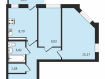 2-комнатная квартира, набережная Максима Горького, 49Б. Фото 25