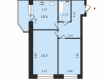 2-комнатная квартира, Старое шоссе, 3Бк1. Фото 15