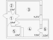 1-комнатная квартира, улица Красина, 53к3. Фото 15