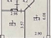 1-комнатная квартира, Вилюйская улица, 1. Фото 14