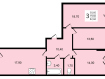 3-комнатная квартира, улица Михаила Дудина, 23к1. Фото 28