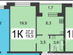 1-комнатная квартира, Таганская улица, 8к3. Фото 4
