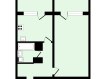 1-комнатная квартира, улица Нижняя Дуброва, 1. Фото 15