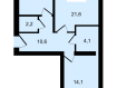 2-комнатная квартира, улица Энгельса, 71Б. Фото 5