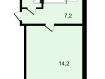 1-комнатная квартира, Октябрьская улица, 20. Фото 11