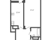 1-комнатная квартира, Всесвятская улица, 3к2. Фото 6