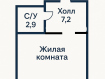 Студия, улица Мурата Ахеджака, 5к1. Фото 20