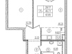 2-комнатная квартира, улица Анохина, 5к1. Фото 36