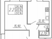 2-комнатная квартира, улица Космонавта Беляева, 32к1. Фото 14