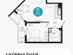 1-комнатная квартира, улица Куникова, 47Г. Фото 20