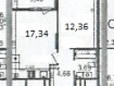 1-комнатная квартира, Льговская улица, 10. Фото 22