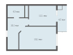 1-комнатная квартира, Касимовское шоссе, 8к1. Фото 14