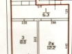 1-комнатная квартира, Прибрежная улица, 21к1. Фото 6