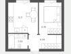 1-комнатная квартира, Осенняя улица, 2к13. Фото 12