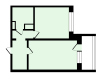 1-комнатная квартира, улица Нижняя Дуброва, 3А. Фото 20