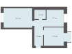 2-комнатная квартира, Братиславская улица, 25к1. Фото 14