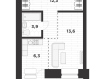 1-комнатная квартира, Высокая улица, 130. Фото 10
