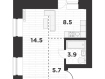 1-комнатная квартира, Высокая улица, 130. Фото 7