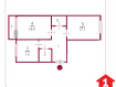 2-комнатная квартира, улица Лукашевича, 15Б. Фото 14