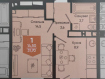 1-комнатная квартира, улица Куникова, 47Г. Фото 20