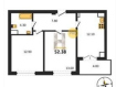 2-комнатная квартира, Артиллерийская улица, 85Ак1. Фото 33