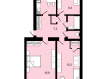 3-комнатная квартира, Ленинградская улица, 48. Фото 31