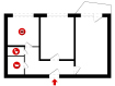 2-комнатная квартира, улица Комиссарова, 4Б. Фото 29