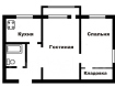 2-комнатная квартира, Привокзальный переулок, 3. Фото 2