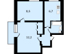 2-комнатные квартиры. Фото 14