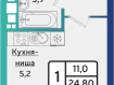 Студия, 10-й микрорайон, . Фото 4